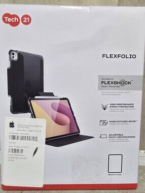 TECH 21 FLEX FOLIO IPAD PRO 11-INCH With Built In FLEXSHOCK Impact Protection ne
